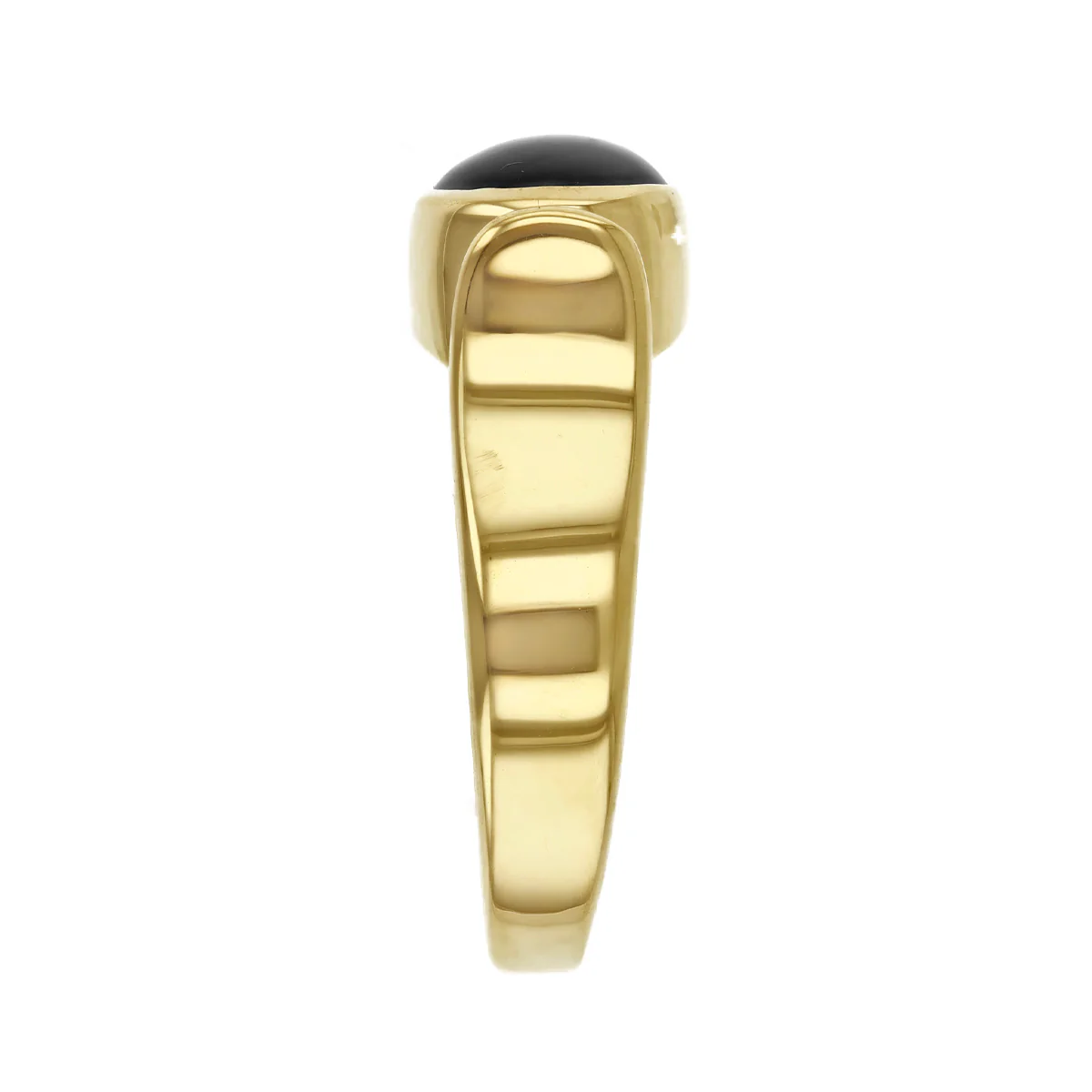 Black Star Sapphire Dress Ring | Pre-Loved | 9K Yellow Gold - Image 4