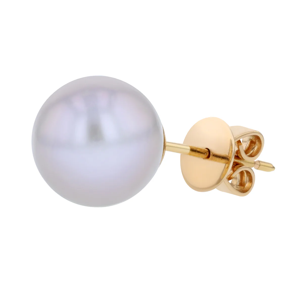 Cultured Pearl Stud Earrings 8mm | 9K Yellow Gold - Image 3