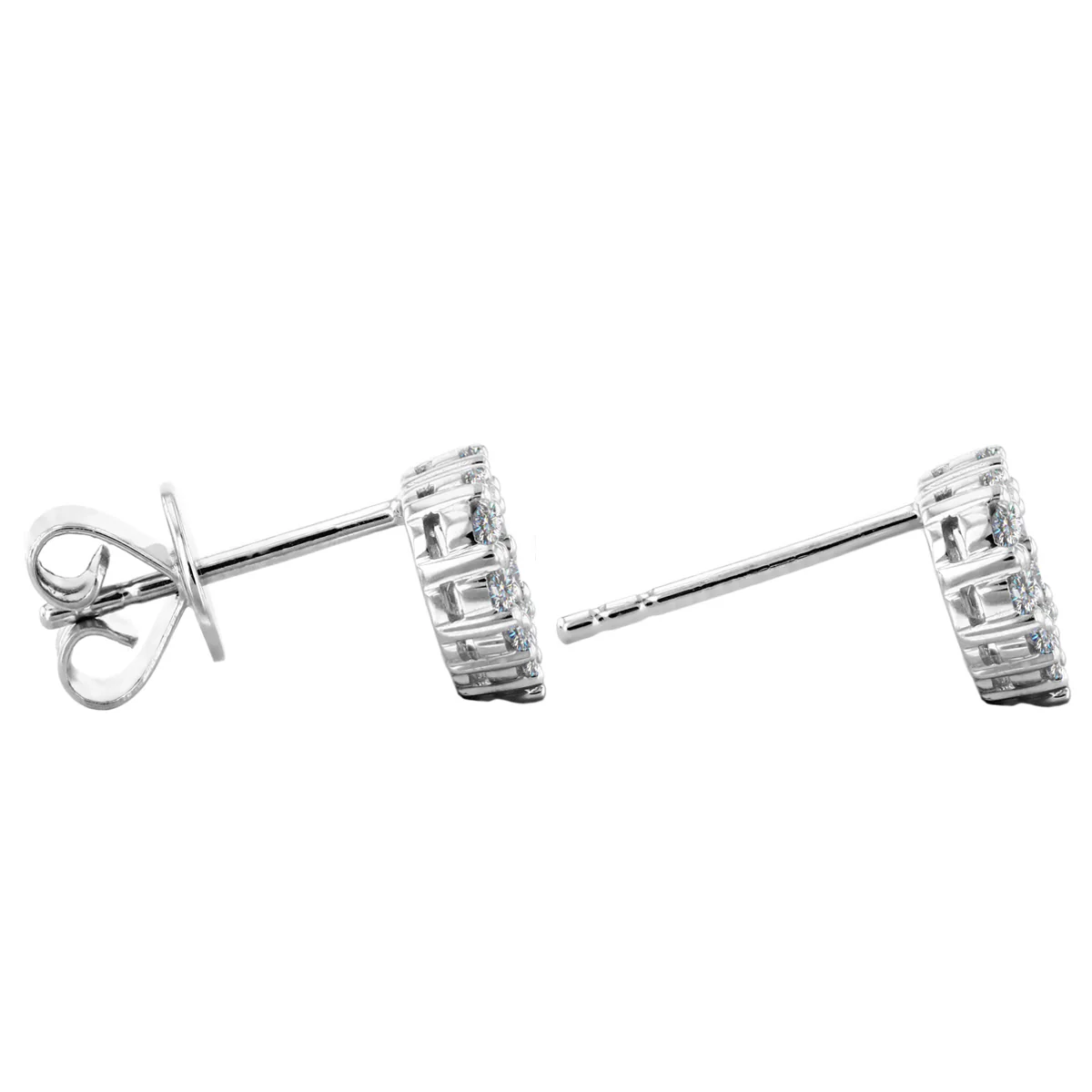Everyday Diamonds 0.33ct Diamonds Collection Heart Shape Earrings | 18K White Gold - Image 5