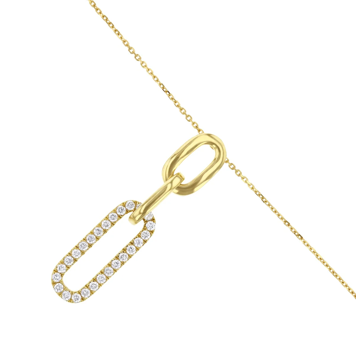 Everyday Diamonds 0.32ct Lab Grown Chain Link Pendant | 9K Yellow Gold - Image 3