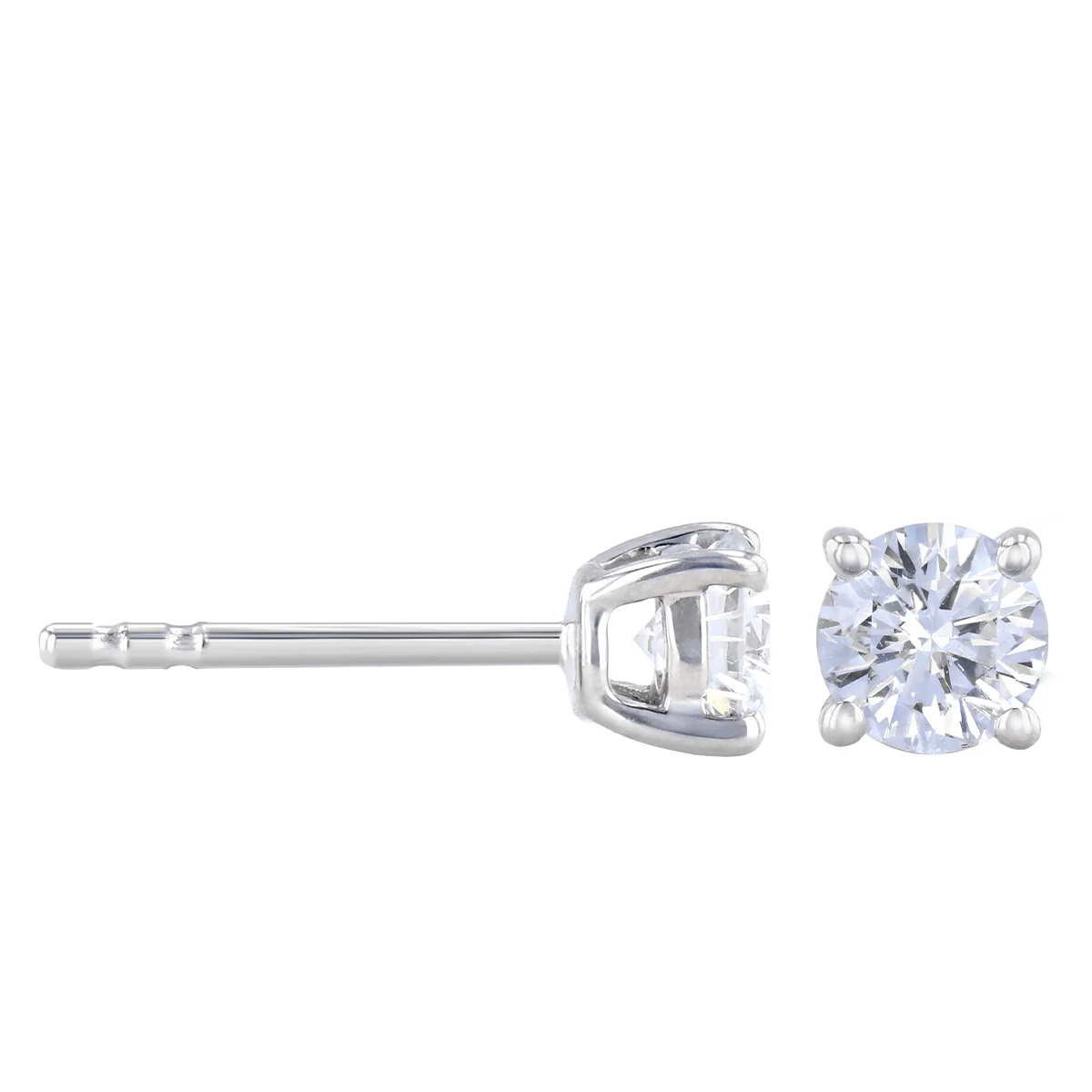 Everyday Diamonds 0.50ct Brilliant Cut Lab Grown Diamond Stud Earrings | 9K White Gold - Image 4