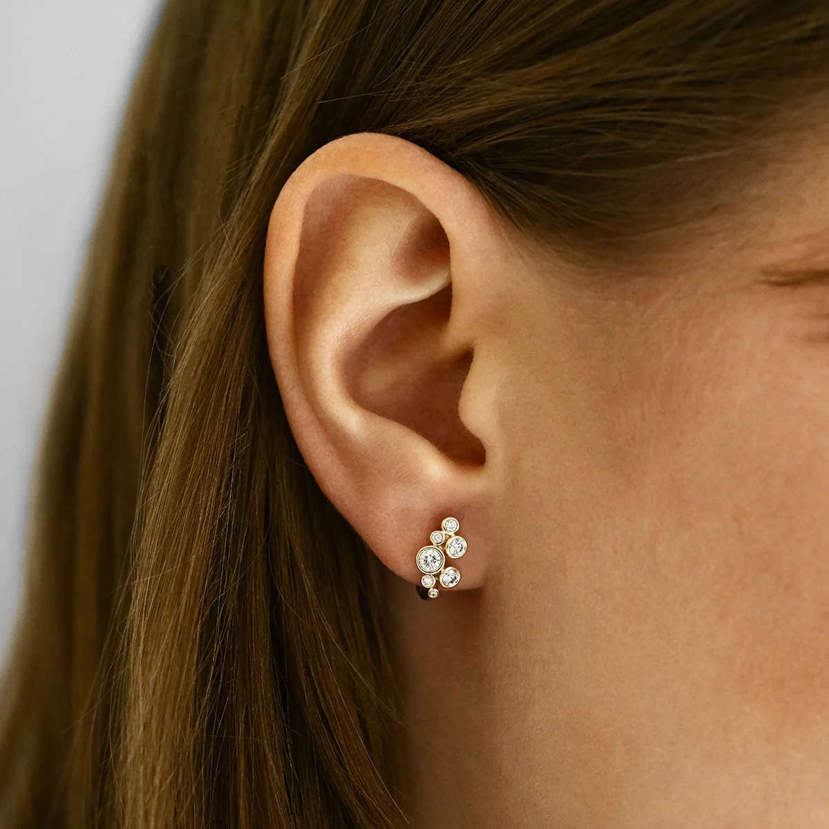 Everyday Diamonds 0.50ct Diamond Bubble Earrings | 9K Yellow Gold - Image 5