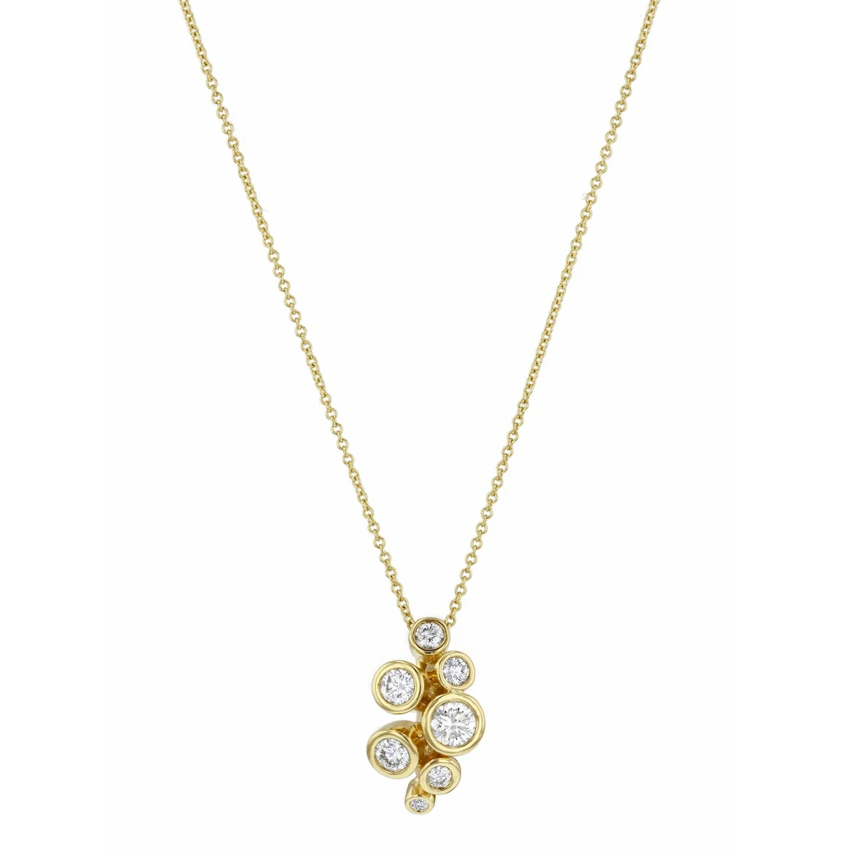 Everyday Diamonds 0.50ct Diamond Bubble Pendant | 9K Yellow Gold - Image 2