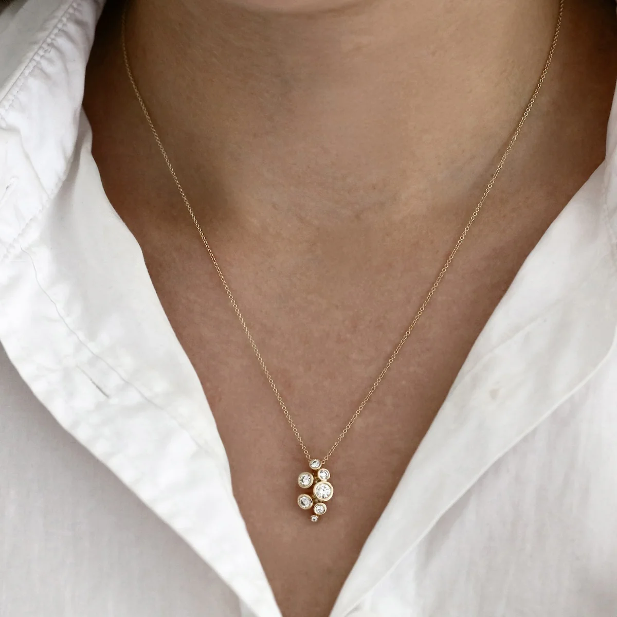 Everyday Diamonds 0.50ct Diamond Bubble Pendant | 9K Yellow Gold - Image 4