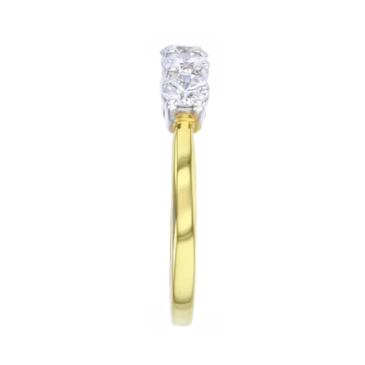 Everyday Diamonds 0.95ct Lab Grown Diamond Five stone Half Eternity Ring | 9K Yellow Gold - Image 4