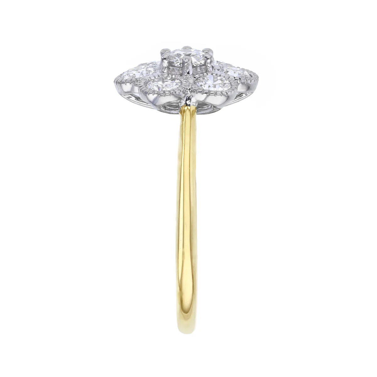 Everyday Diamonds 1.03ct Round Brilliant Cut Lab Grown Diamond Cluster Ring | 9K Yellow Gold - Image 4