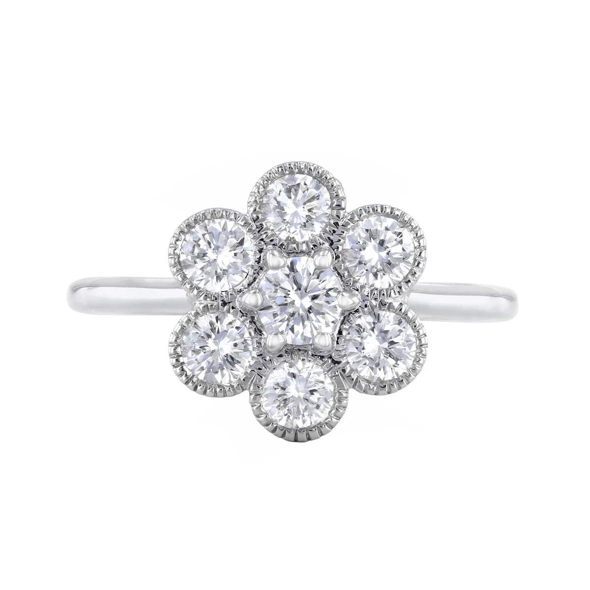 Everyday Diamonds 1.03ct Round Brilliant Lab Grown Diamond Cluster Ring | 9K White Gold - Image 2