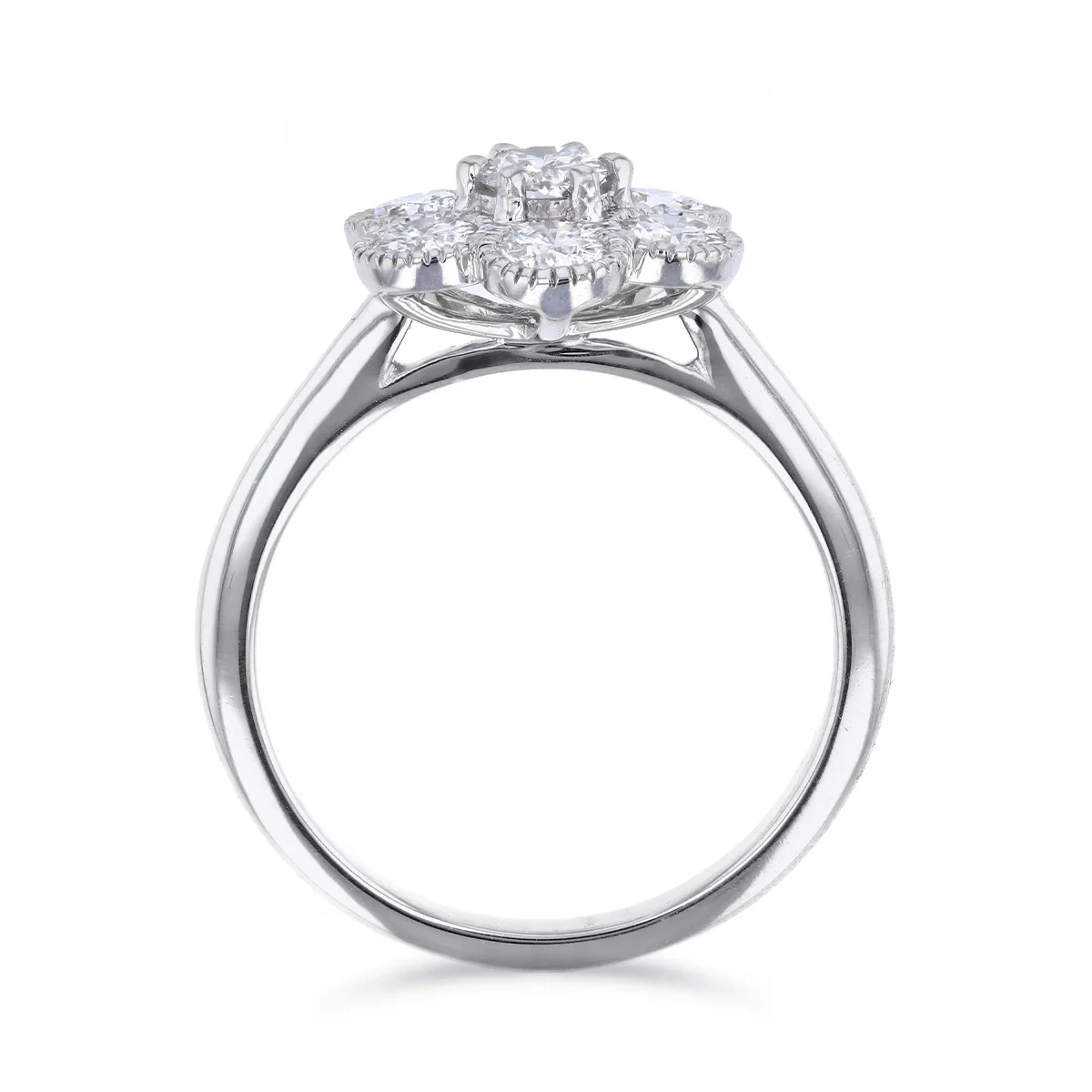 Everyday Diamonds 1.03ct Round Brilliant Lab Grown Diamond Cluster Ring | 9K White Gold - Image 5