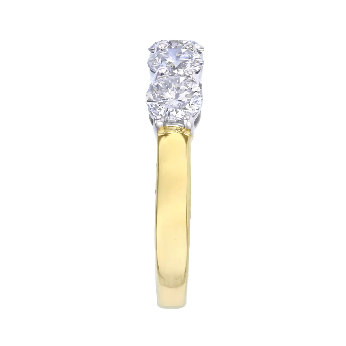 Everyday Diamonds 2.01ct Lab Grown Diamond Five Stone Half Eternity Ring | 9K Yellow Gold - Image 4