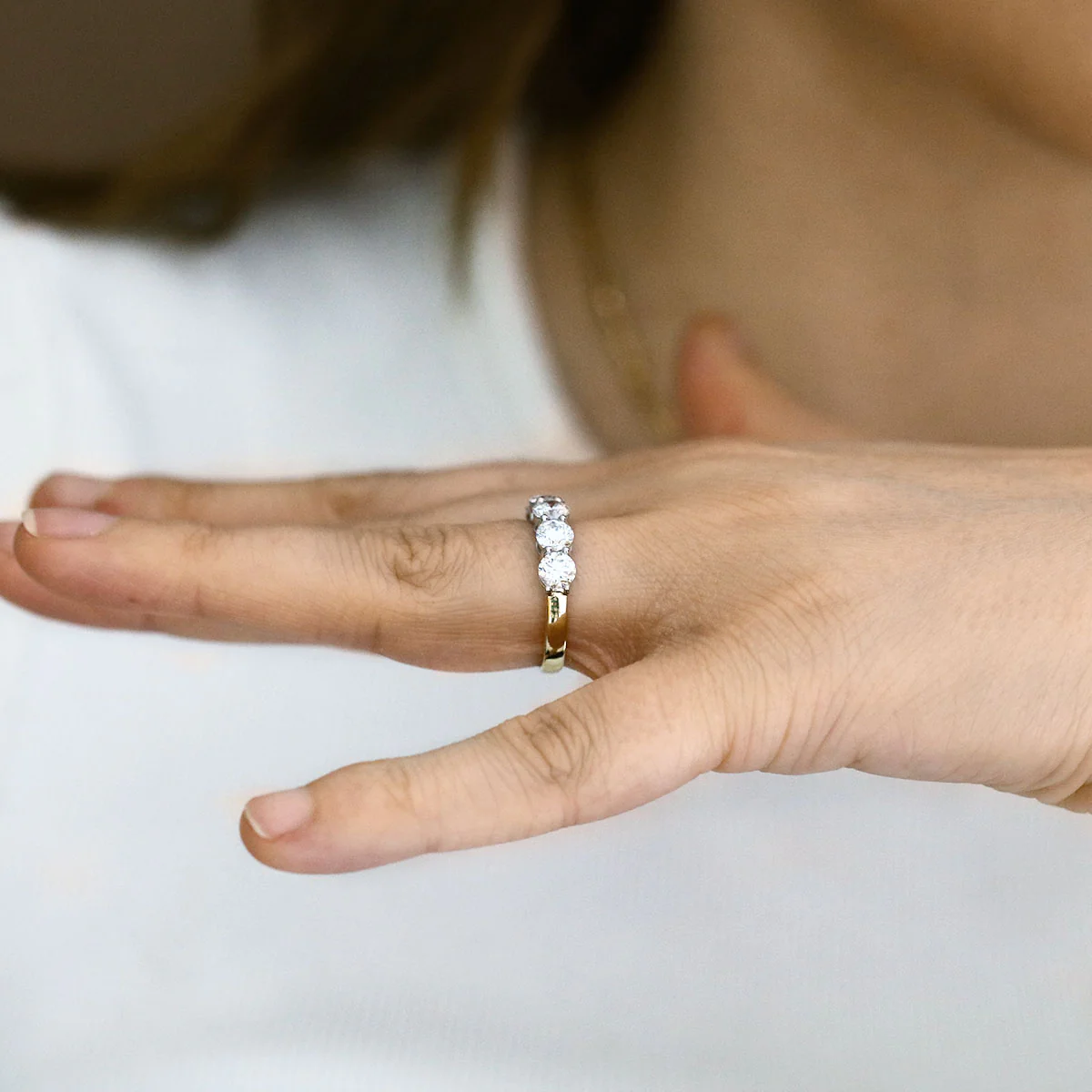 Everyday Diamonds 2.01ct Lab Grown Diamond Five Stone Half Eternity Ring | 9K Yellow Gold - Image 7