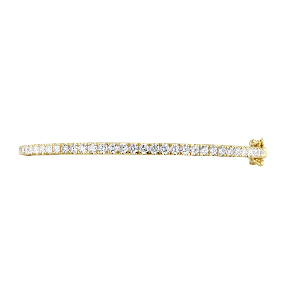 Everyday Diamonds 2.02ct Brilliant Cut Lab Grown Eternity Bangle | 9K Yellow Gold - Image 2