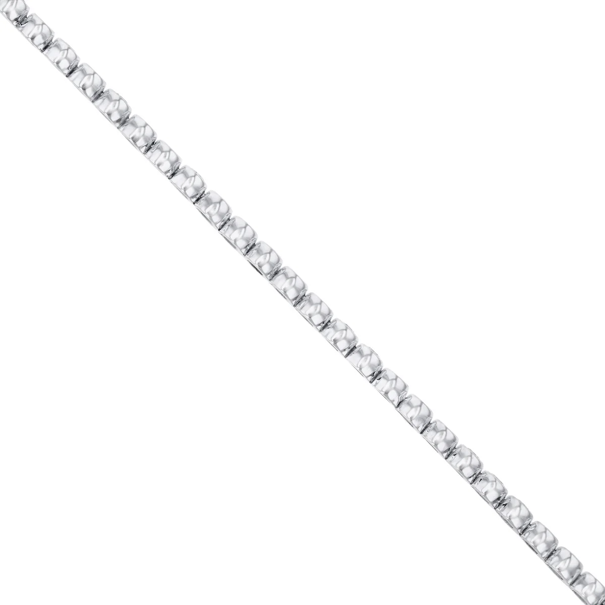 Everyday Diamonds 2.03ct Round Brilliant Lab Grown Bezel Set Tennis Bracelet | 9K White Gold - Image 3