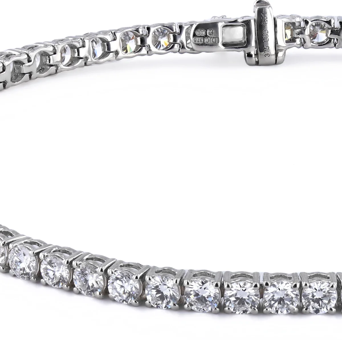 Everyday Diamonds 4.01ct Lab Grown Round Brilliant Cut Tennis Bracelet | 9K White Gold - Image 3