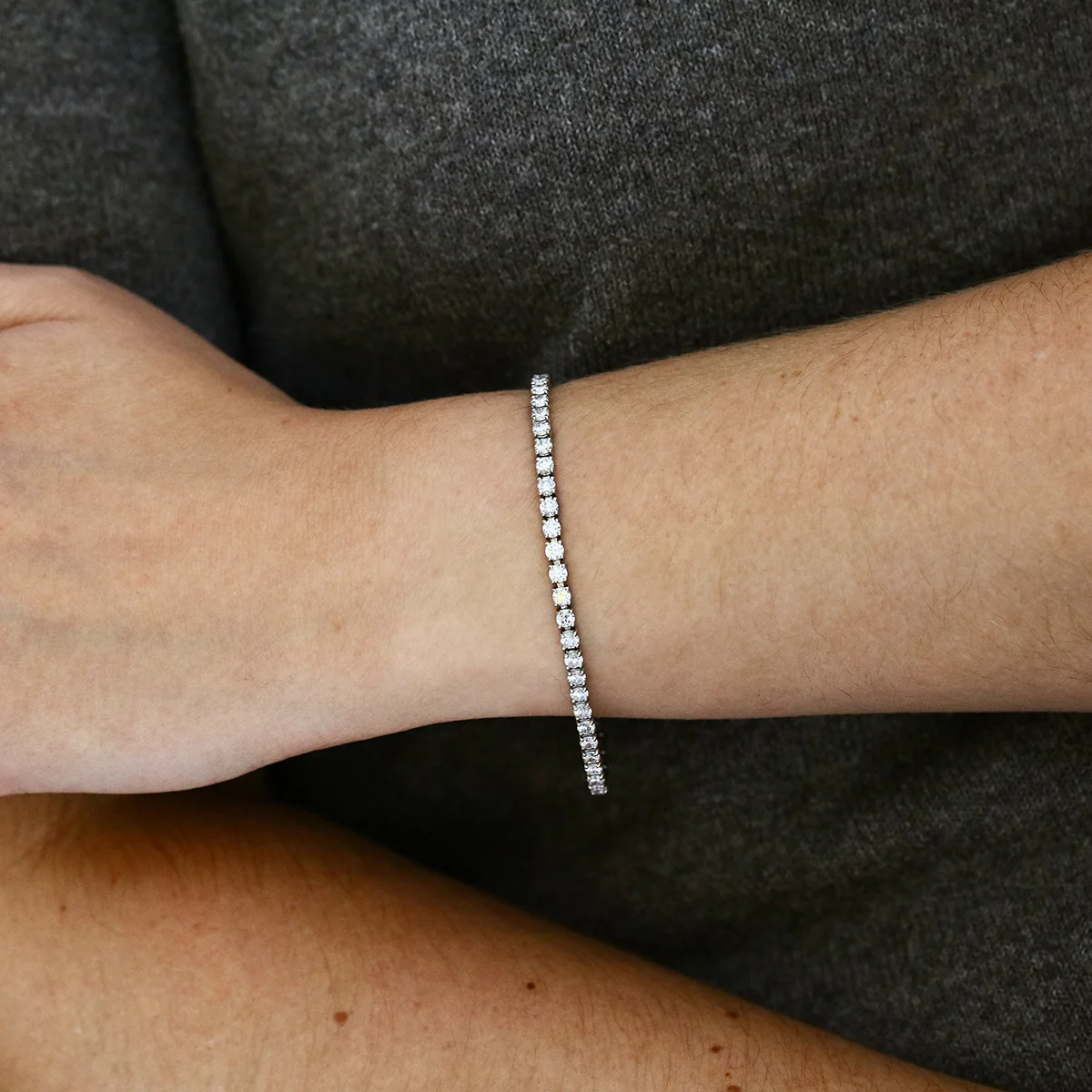 Everyday Diamonds 5.00ct Brilliant Cut Tennis Bracelet | 18K White Gold - Image 4