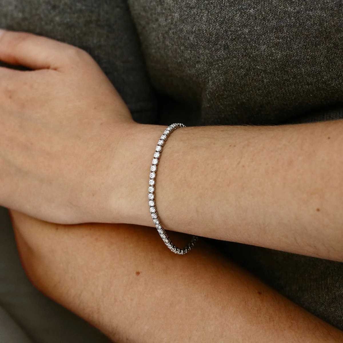 Everyday Diamonds 5.00ct Brilliant Cut Tennis Bracelet | 18K White Gold - Image 5