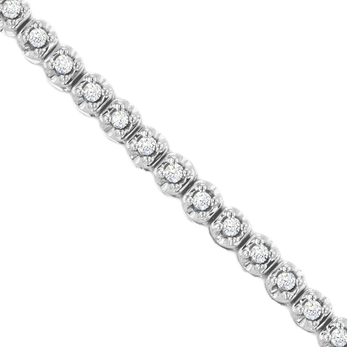 Everyday Diamonds Collection 0.50ct Diamond Tennis Bracelet | 9K White Gold - Image 3