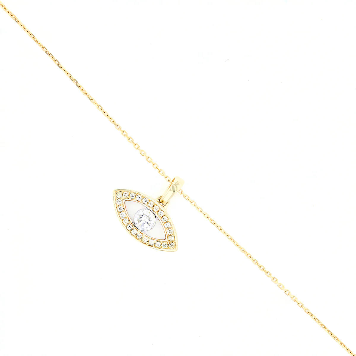 Everyday Diamonds Collection Diamond Evil Eye Pendant | 9K Yellow Gold - Image 2