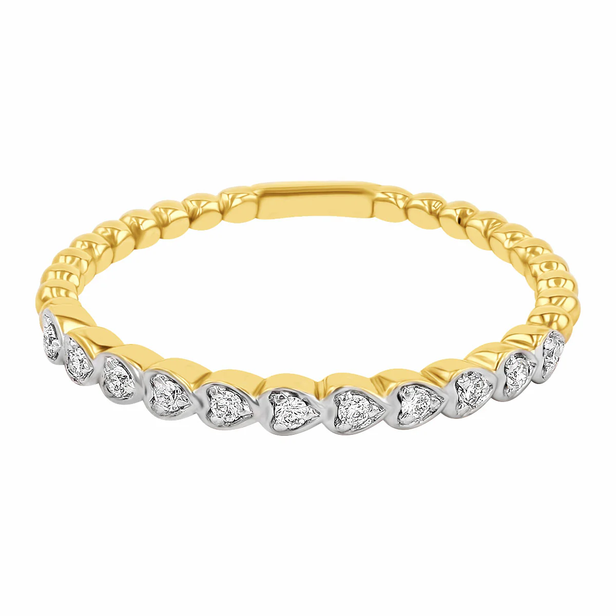 Everyday Diamonds Collection Diamond Stacking Ring | 9K Yellow Gold - Image 2