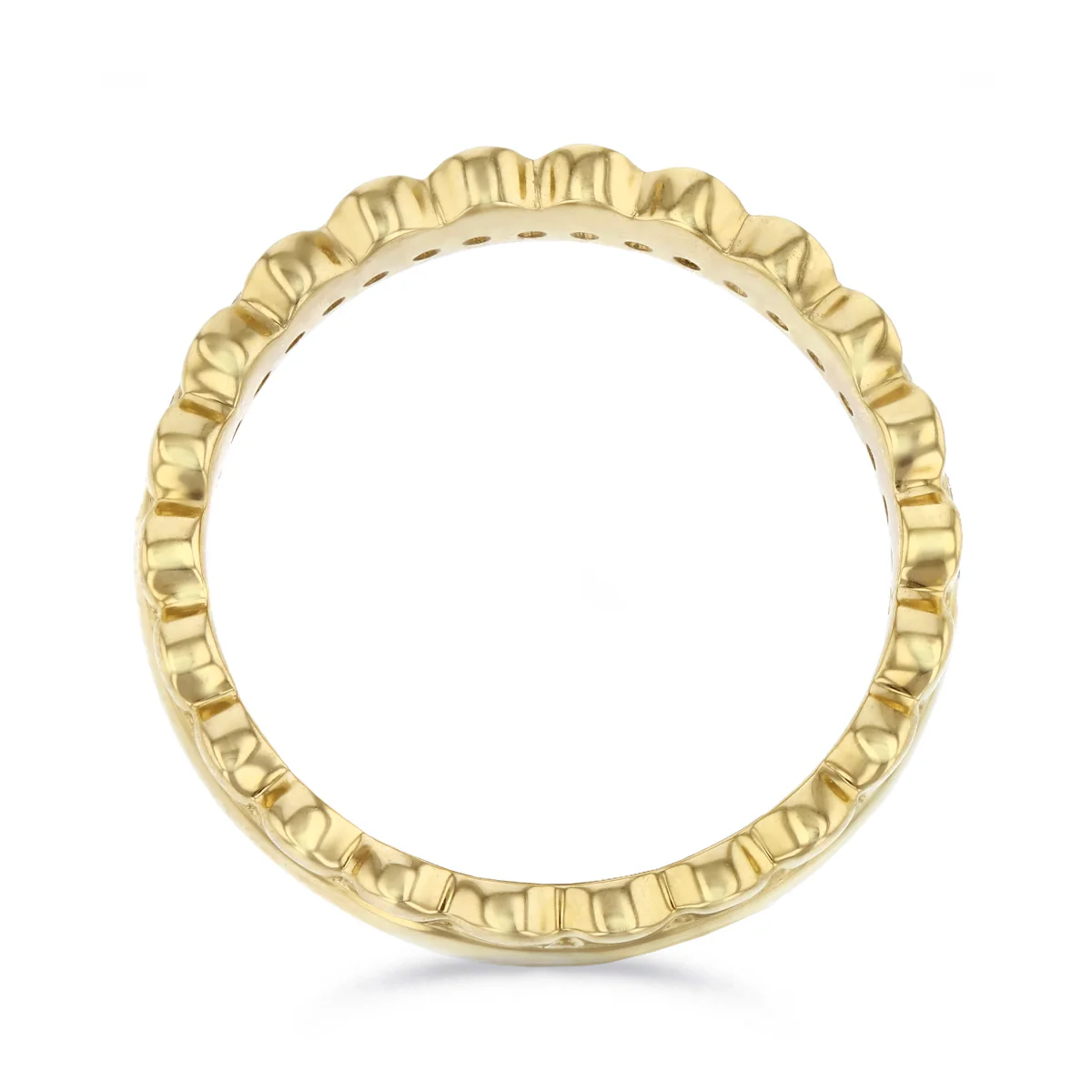 Everyday Diamonds Collection Double Row 0.23ct Diamond & Bead Ring | 18K Yellow Gold - Image 5