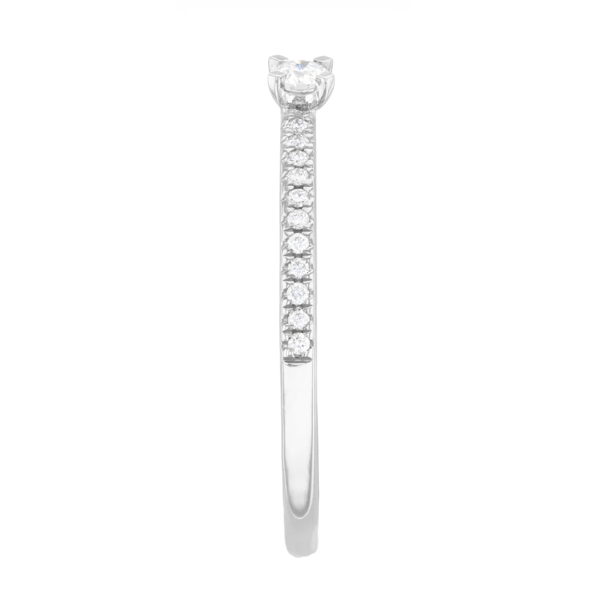 Everyday Diamonds Collection Round Brilliant Diamond Stacking Ring | 9K White Gold - Image 3