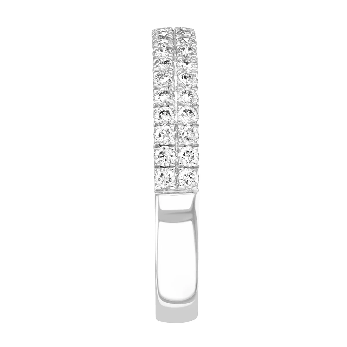 Everyday Diamonds Double Row Dress Ring | 9K White Gold - Image 3