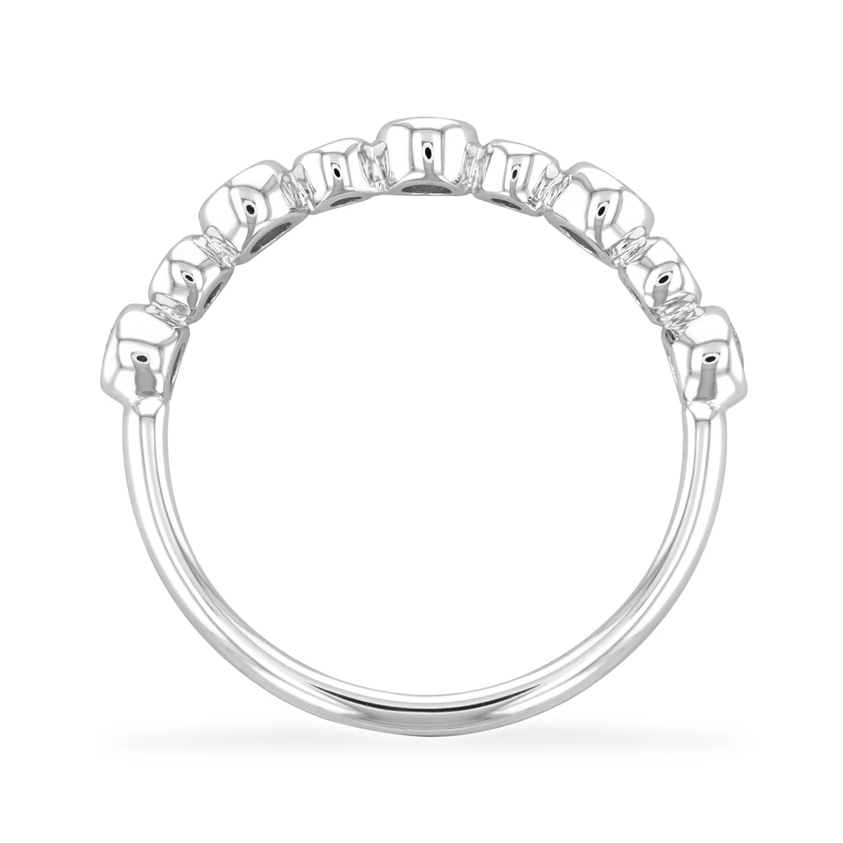 Everyday Diamonds Single Row Drops Ring | 9K White Gold - Image 4