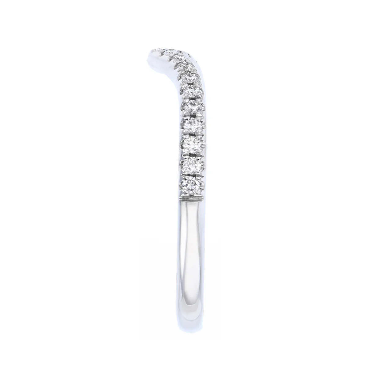 Grace Wishbone 0.17ct Diamond Wedding Ring | Platinum - Image 4