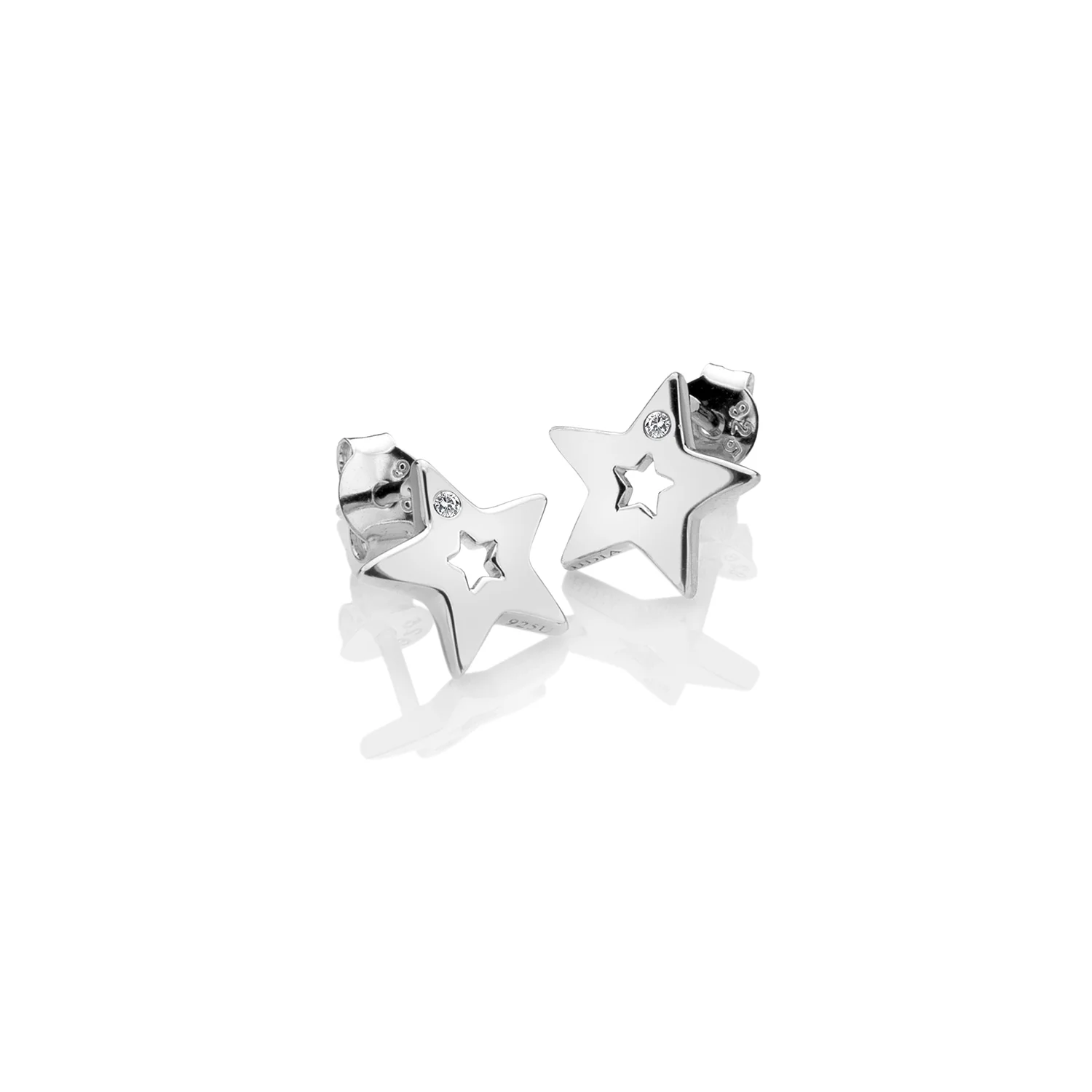 Hot Diamonds Amulet Star Stud Earrings | Sterling Silver - Image 2