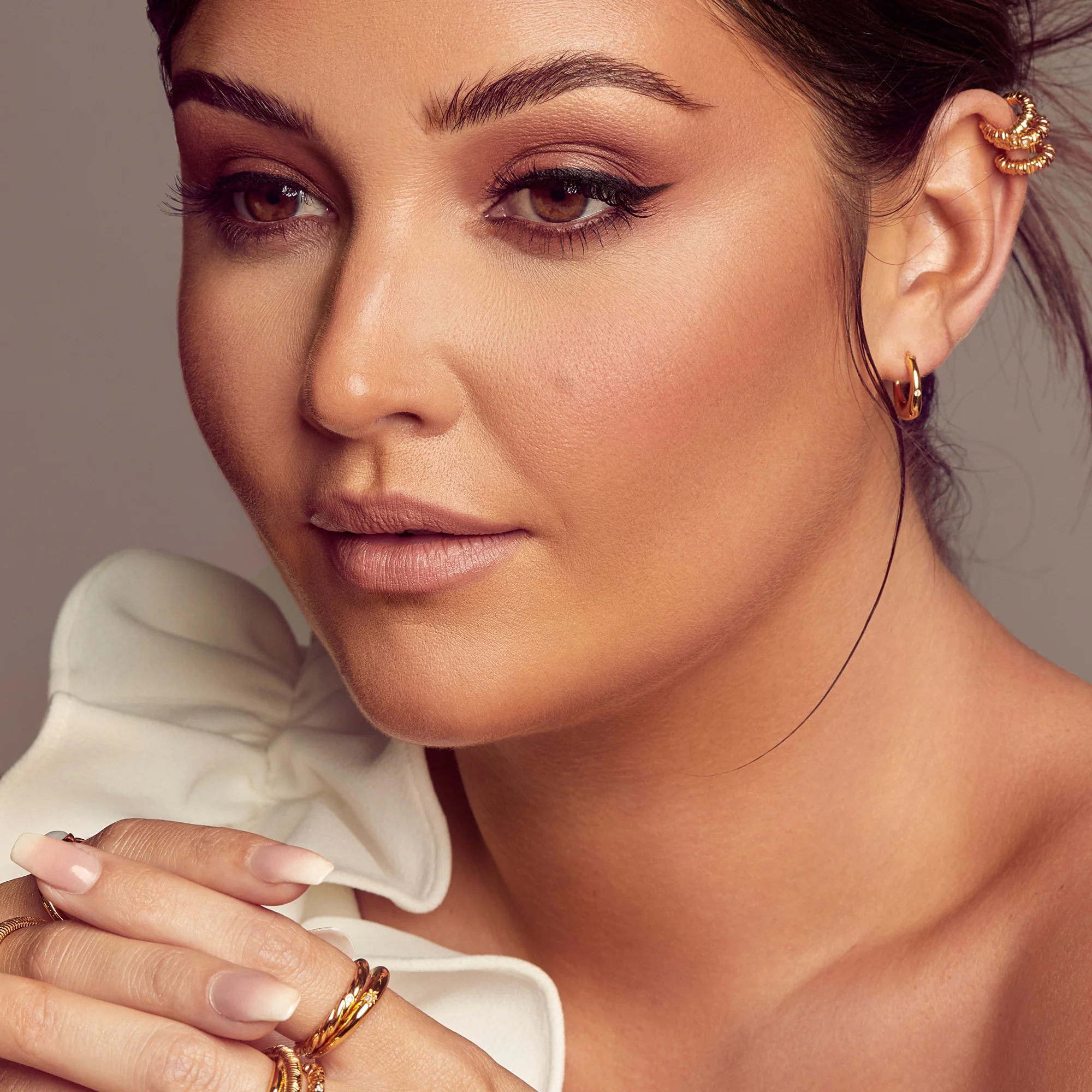 Hot Diamonds HD x Jac Jossa Hoop Earrings | 18K Gold Plated - Image 3