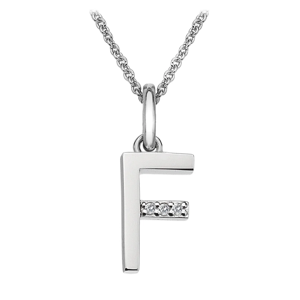Hot Diamonds Initial Letter Pendants | Sterling Silver - Image 11