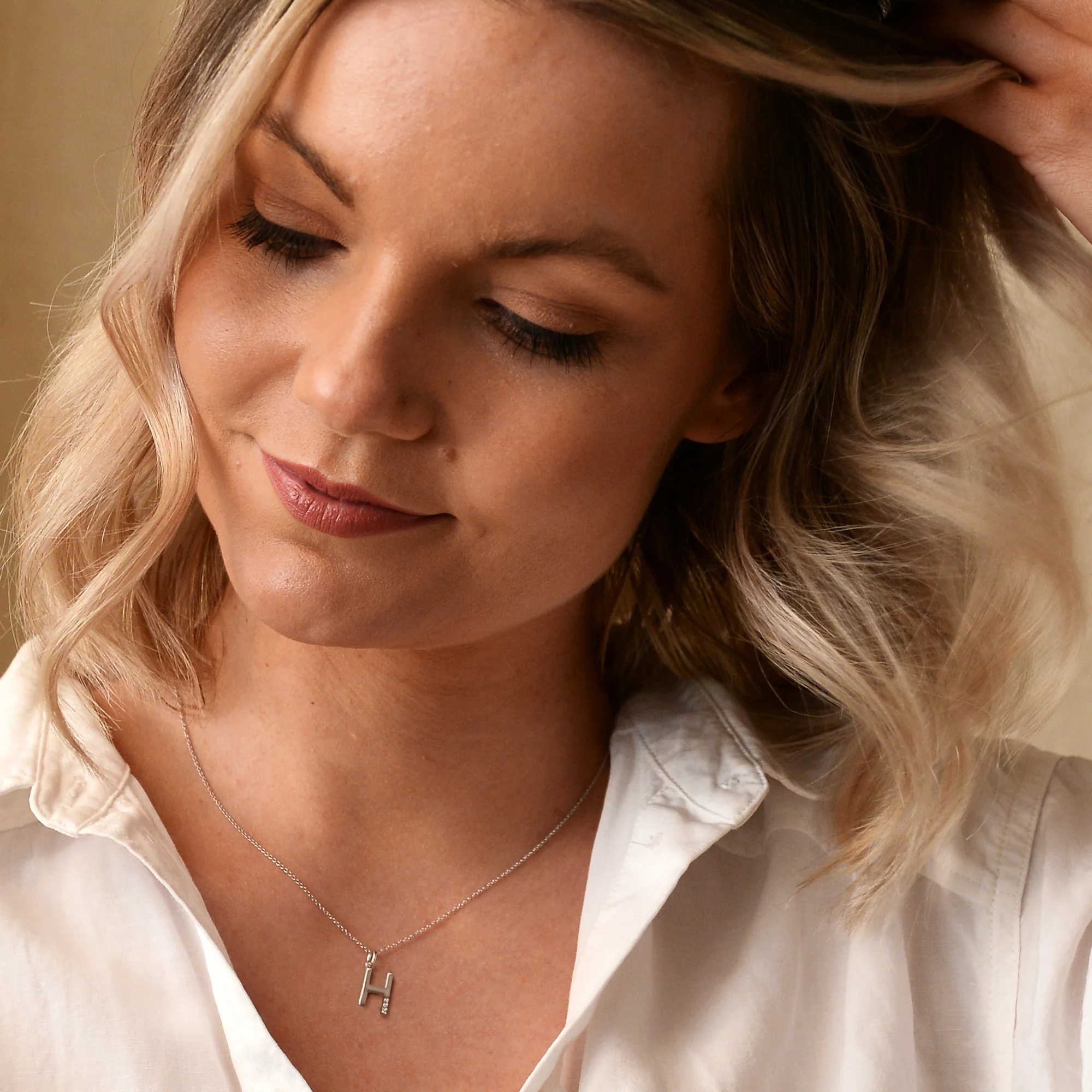 Hot Diamonds Initial Letter Pendants | Sterling Silver - Image 22