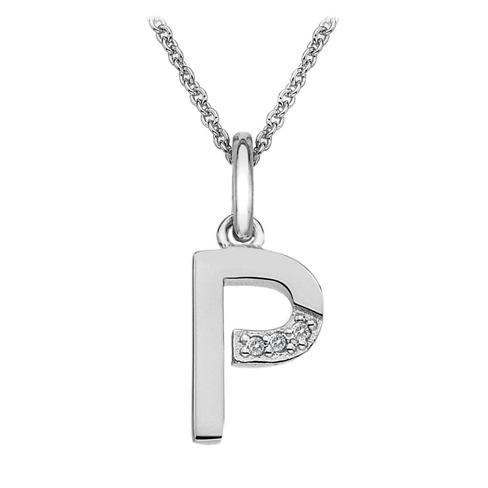 Hot Diamonds Initial Letter Pendants | Sterling Silver - Image 31