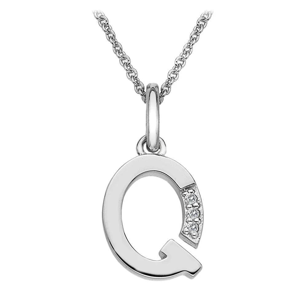Hot Diamonds Initial Letter Pendants | Sterling Silver - Image 33