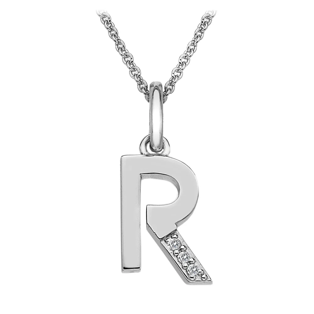 Hot Diamonds Initial Letter Pendants | Sterling Silver - Image 35