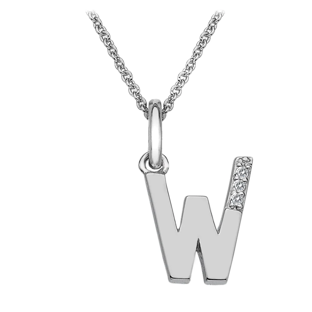 Hot Diamonds Initial Letter Pendants | Sterling Silver - Image 45