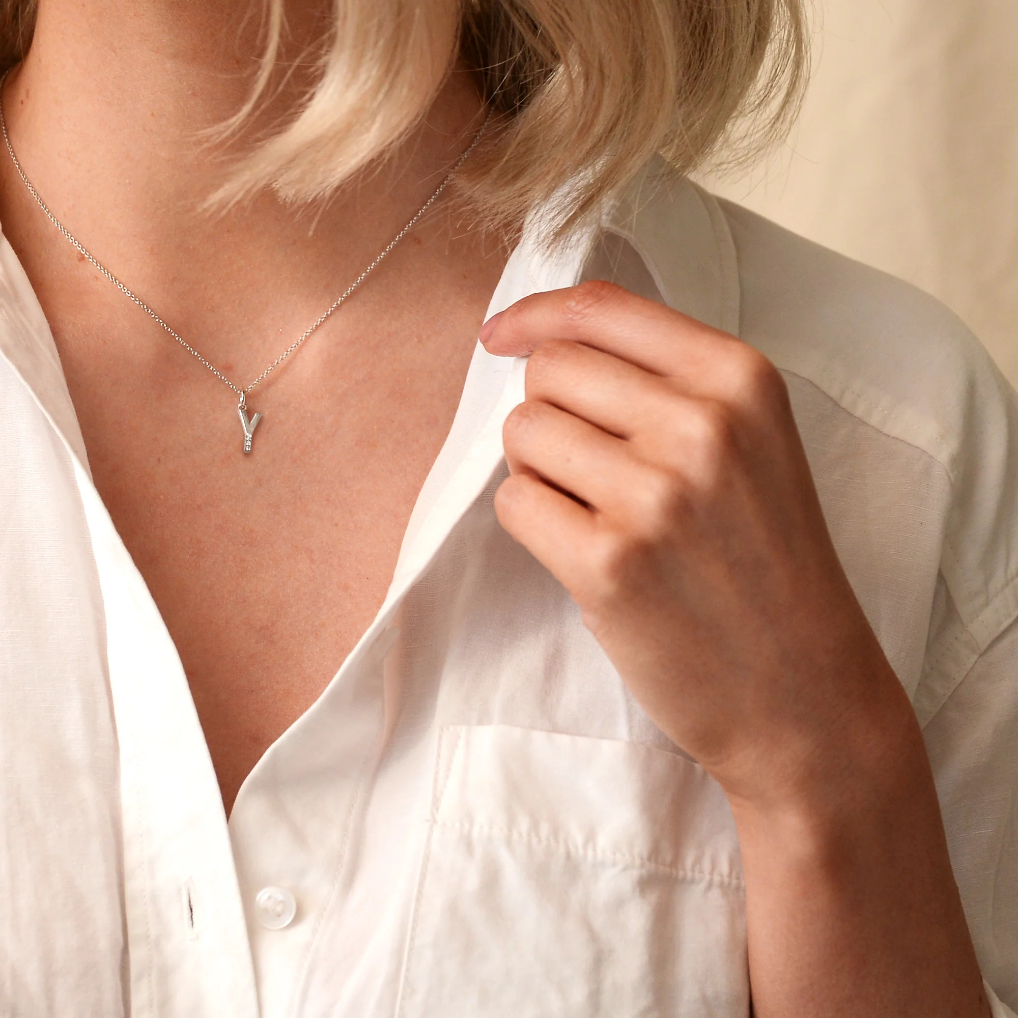 Hot Diamonds Initial Letter Pendants | Sterling Silver - Image 50
