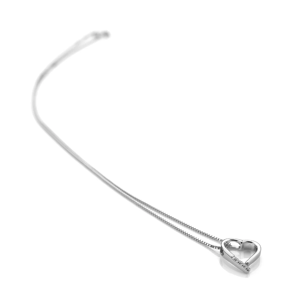 Hot Diamonds Romantic Heart Pendant | Sterling Silver - Image 2