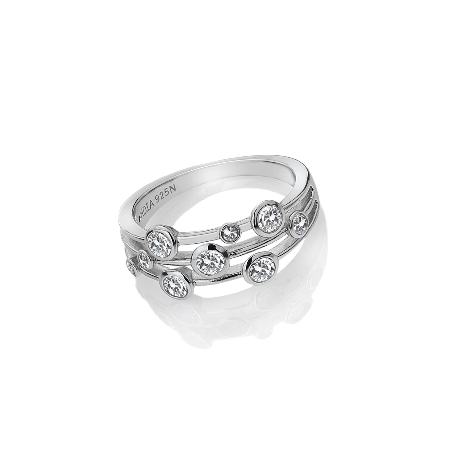 Hot Diamonds Tender Statement White Topaz Ring | Sterling Silver - Image 2