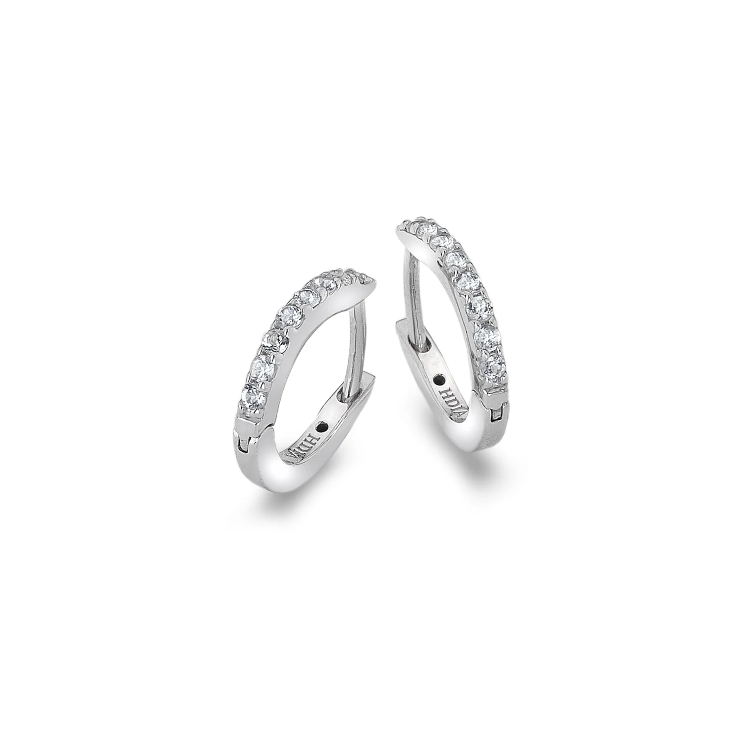 Hot Diamonds White Topaz Constant Loop Earrings | Sterling Silver - Image 2