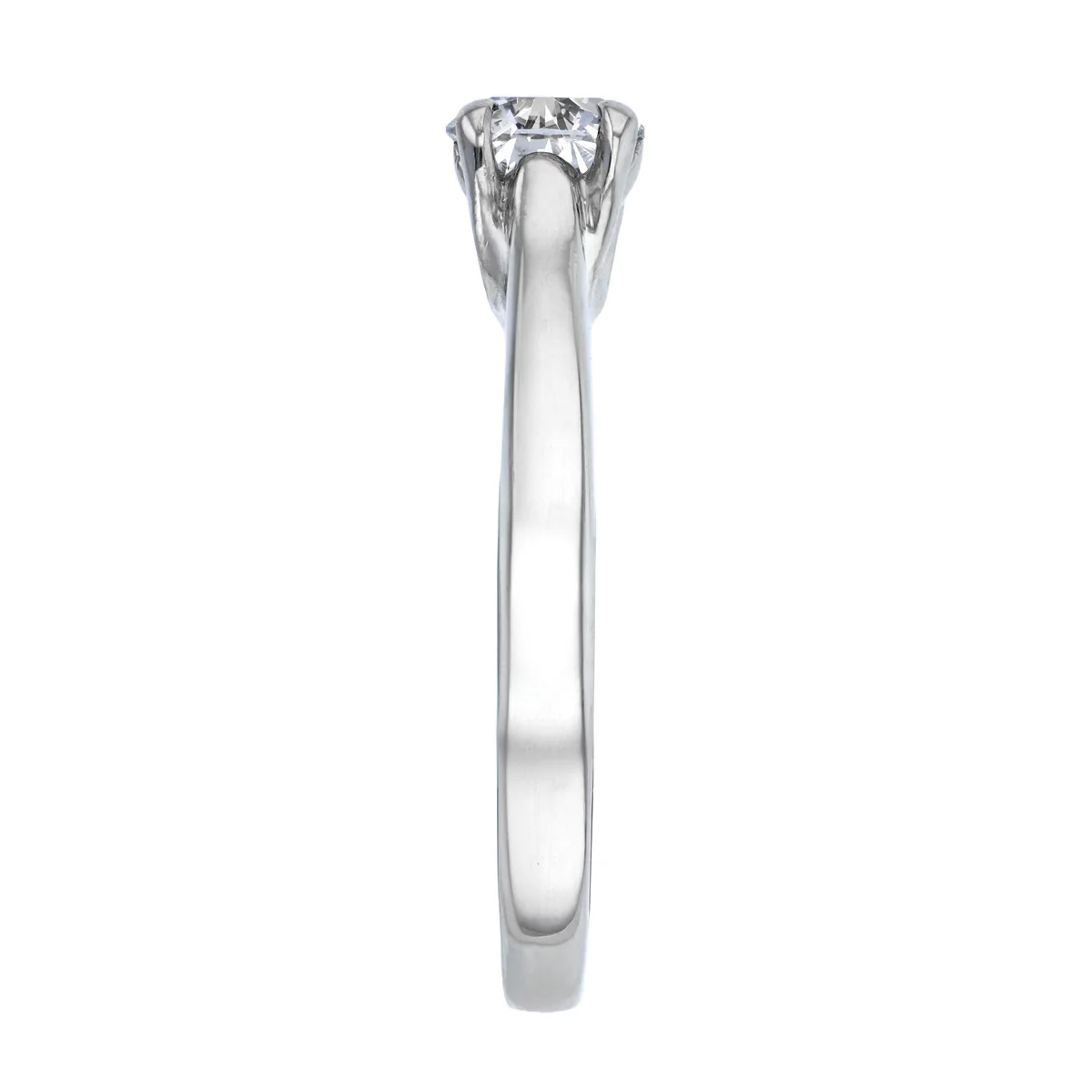 LEO 0.54ct Brilliant Cut Diamond Engagement Ring | Pre-Loved | Platinum - Image 4