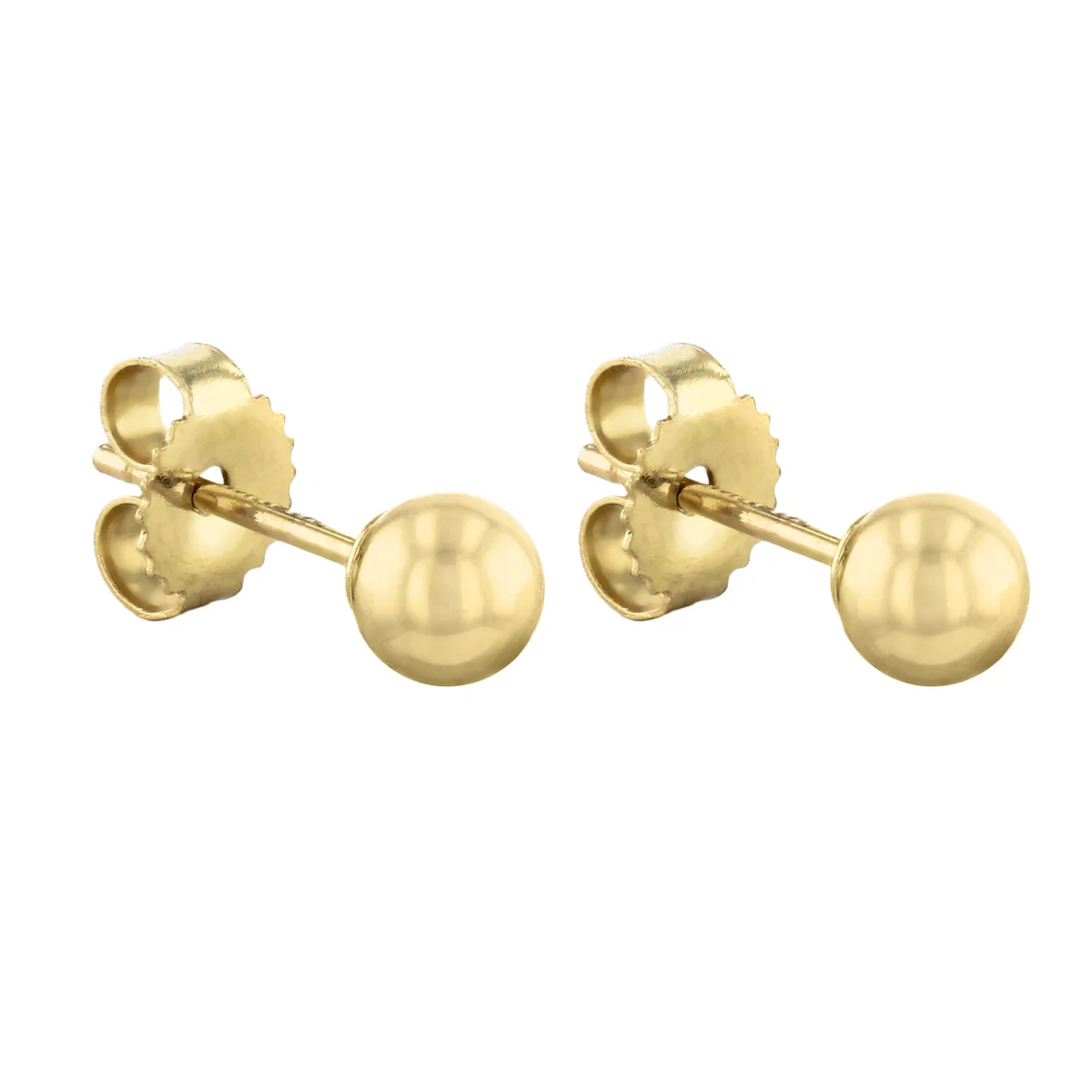 Mizuki 4mm Ball Stud Earrings - Image 2