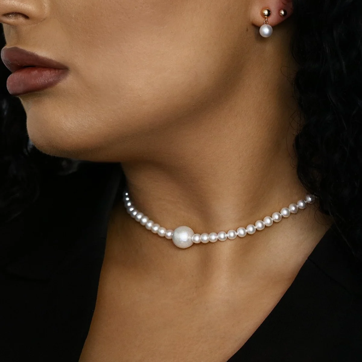 Mizuki Sea of Beauty Collection Freshwater Pearl Necklace | 14K Yellow Gold - Image 6