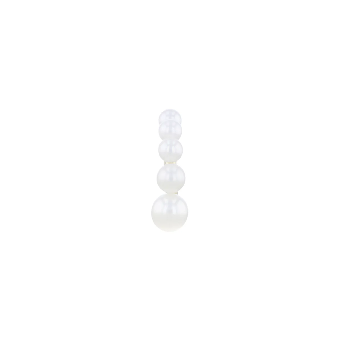Mizuki Sea of Beauty Collection Graduating White Freshwater Pearl Ear Cuff | 14K Yellow Gold - Image 3