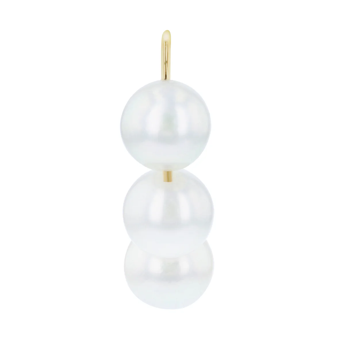 Mizuki Sea of Beauty Collection Medium Akoya  Safety Pin Earrings | 14K Yellow Gold - Image 2