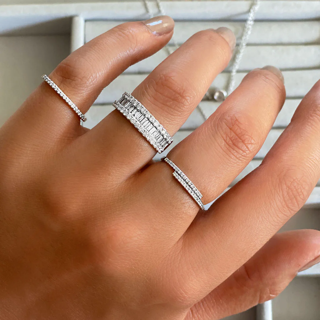 Everyday Diamonds Collection 1.06ct Diamond & White Gold Half Eternity Ring - Image 5