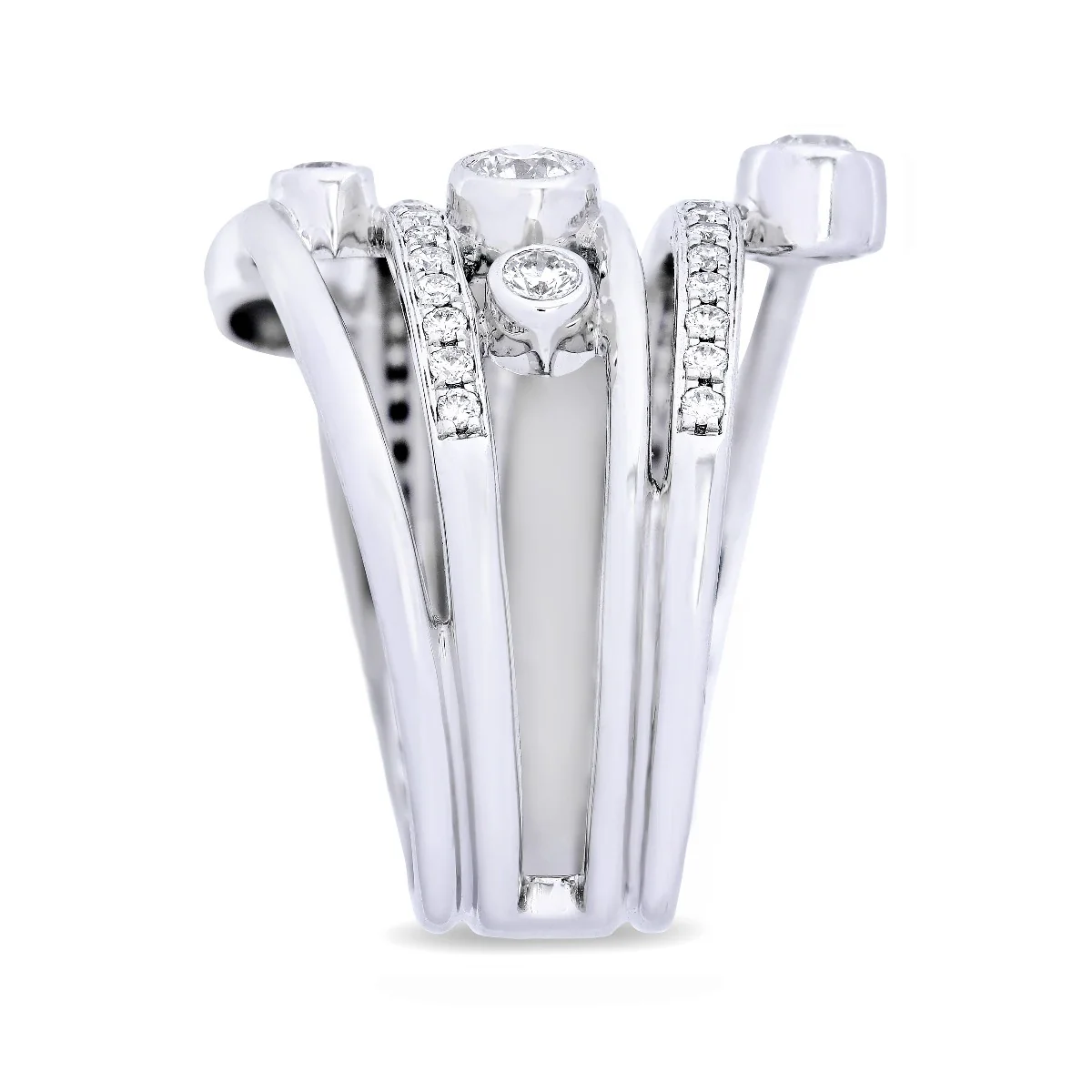 Everyday Diamonds Collection Diamond Drops White Gold Ring - Image 4