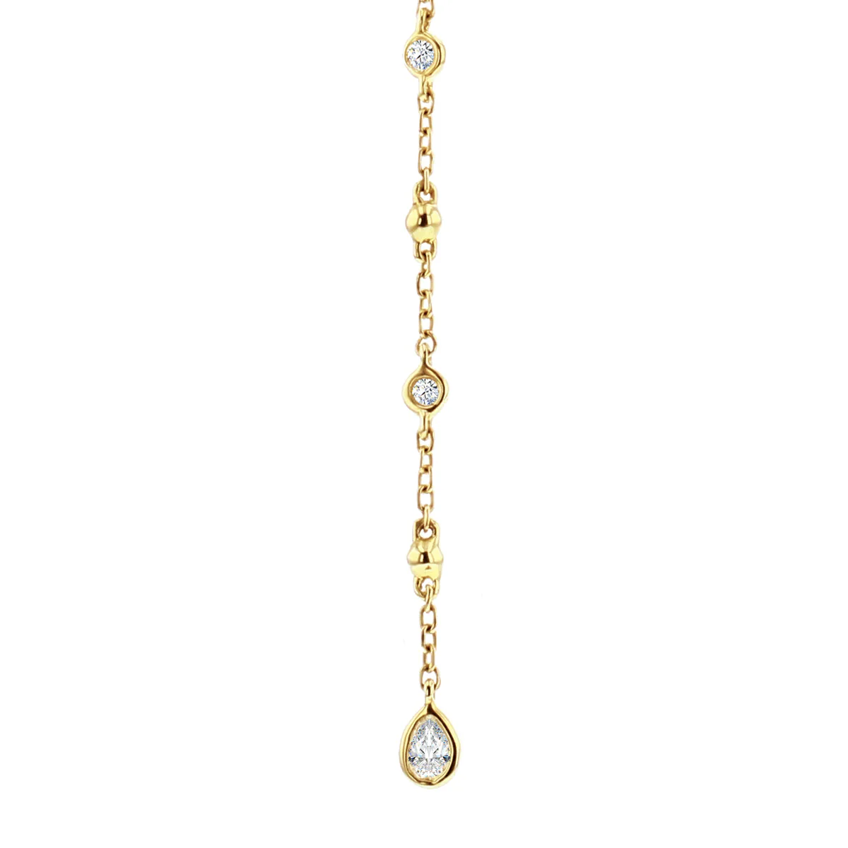 Everyday Diamonds Collection Multi-Cut Diamond Necklace | 9K Yellow Gold - Image 4