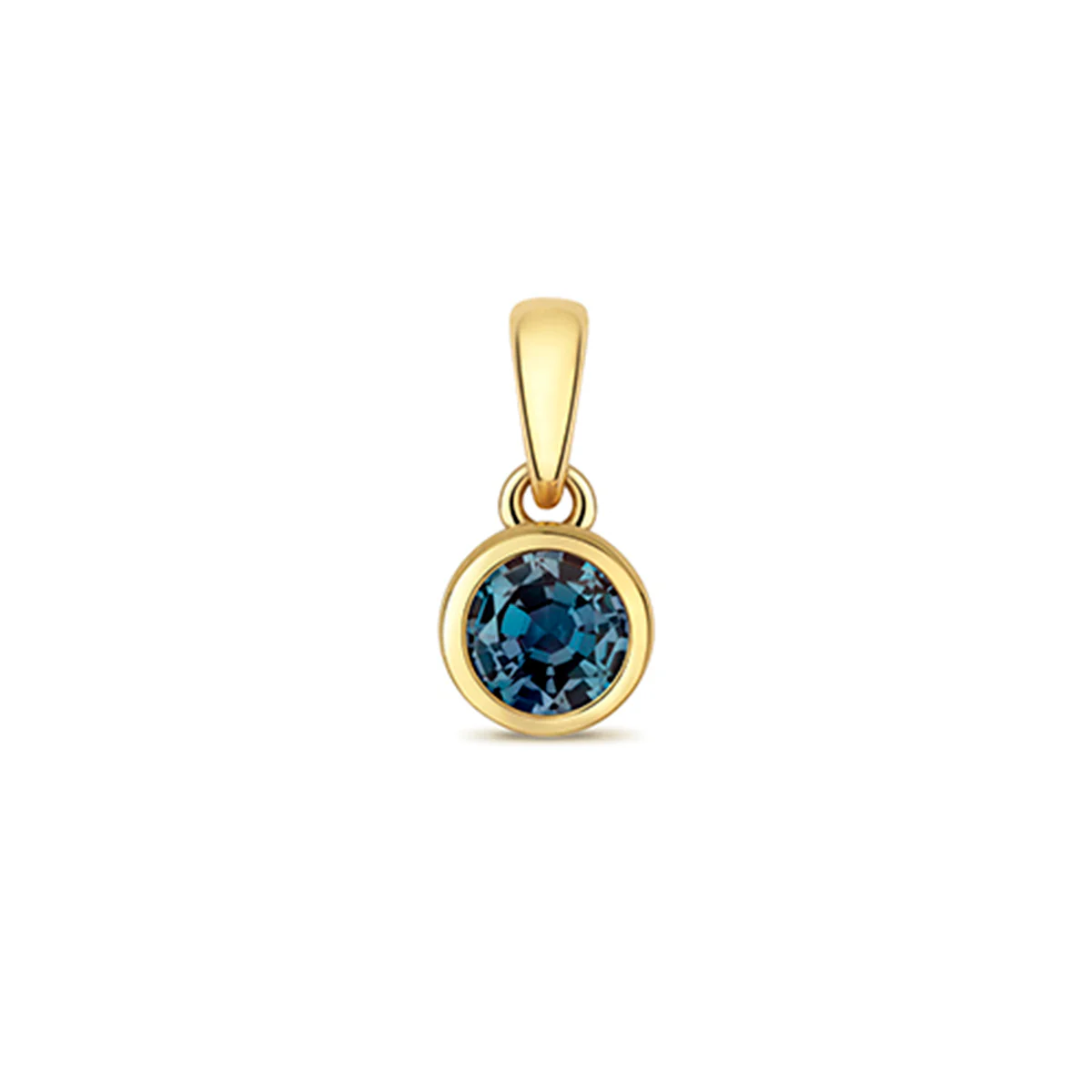 Personalised Birthstone Rubover Pendant | 9K Yellow Gold - Image 10