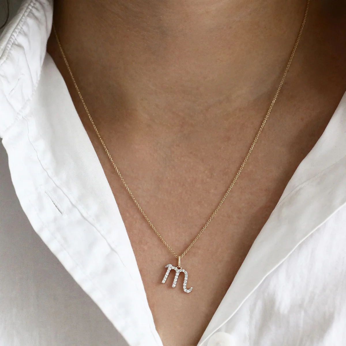 Personalised Diamond Zodiac Pendant | 9K Yellow Gold - Image 16