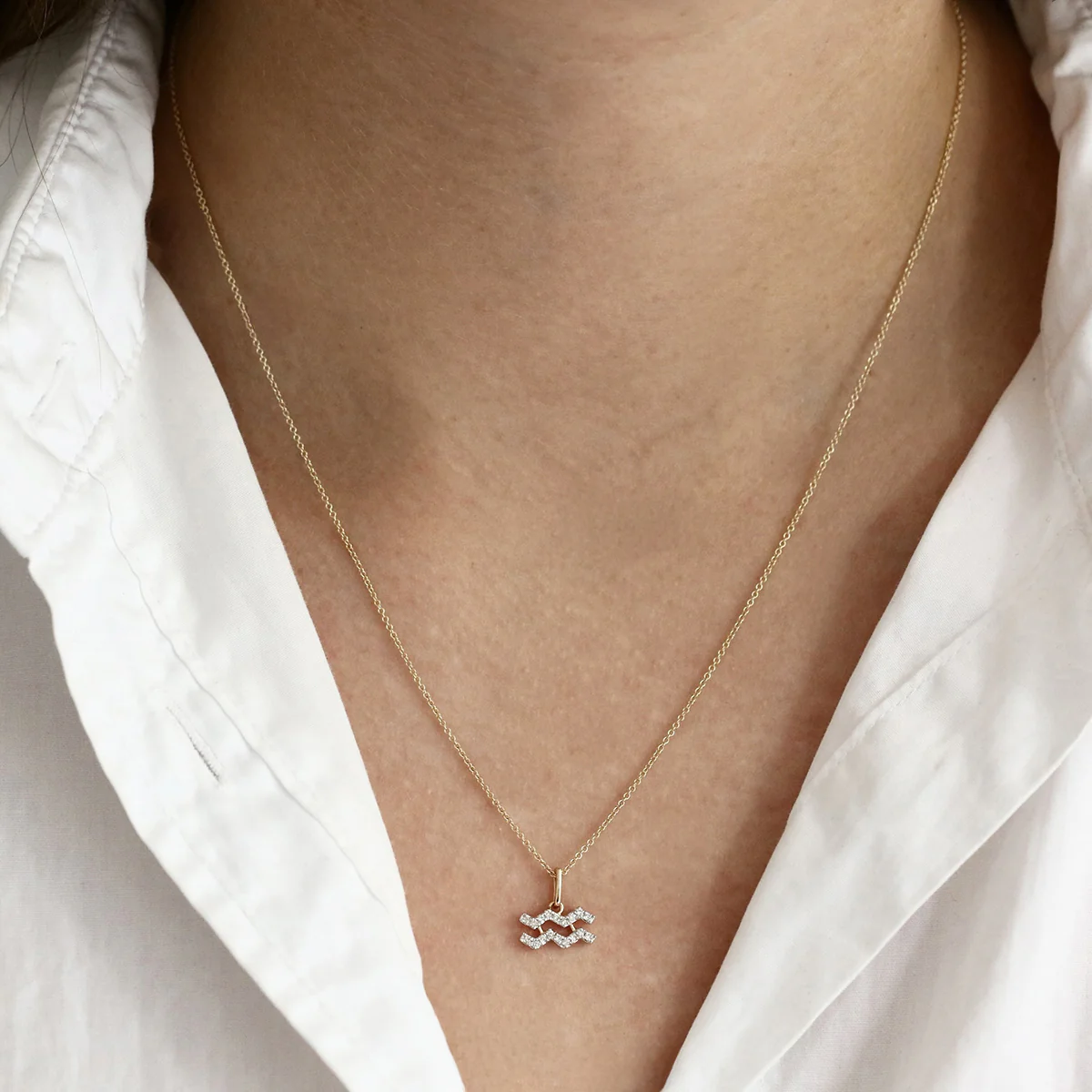 Personalised Diamond Zodiac Pendant | 9K Yellow Gold - Image 22
